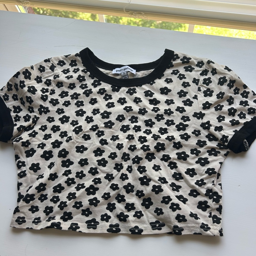 Pretty Garbage cropped baby tee